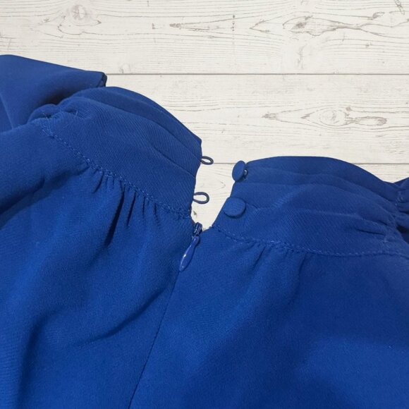 Royal Blue Knee-Length Dress – Size 4, Classic Elegance - Picture 7 of 7